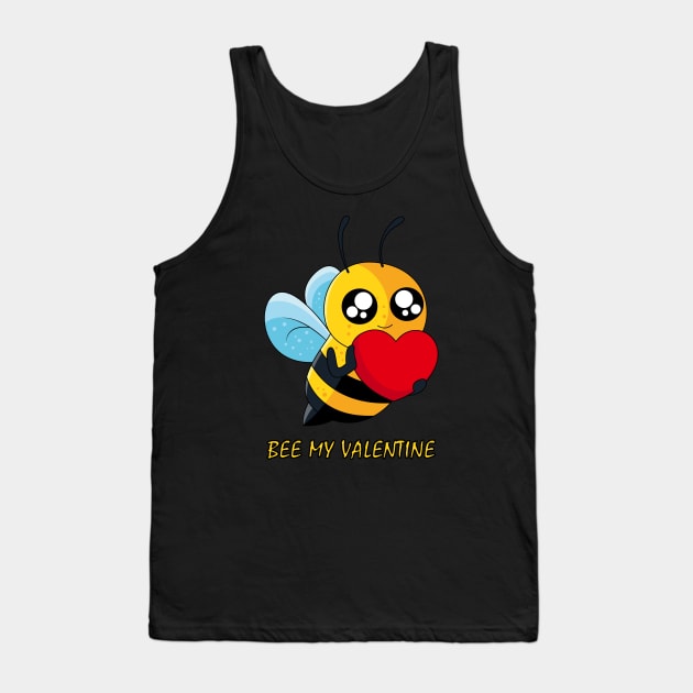 Bee my Valentine - Cute Animals Tank Top by SPAZE